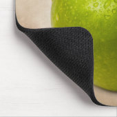 青リンゴとカスタム文字 マウスパッド (コーナー)