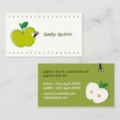 青リンゴと小虫 名刺 (正面/裏面)