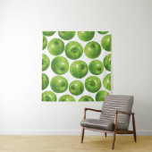青リンゴの継ぎ目のない模様 タペストリー (インサイチュ(横))