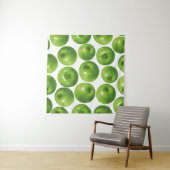 青リンゴの継ぎ目のない模様 タペストリー (インサイチュ)