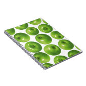 青リンゴの継ぎ目のない模様 ノートブック (右側)