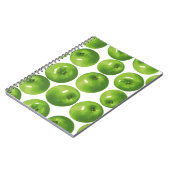 青リンゴの継ぎ目のない模様 ノートブック (左側)