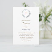 青リース | バプテスマ 招待状 (スタンド正面)