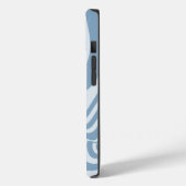 青レトロ旋回Groovy Y2Kパターン Case-Mate iPhoneケース (裏面 / 左)