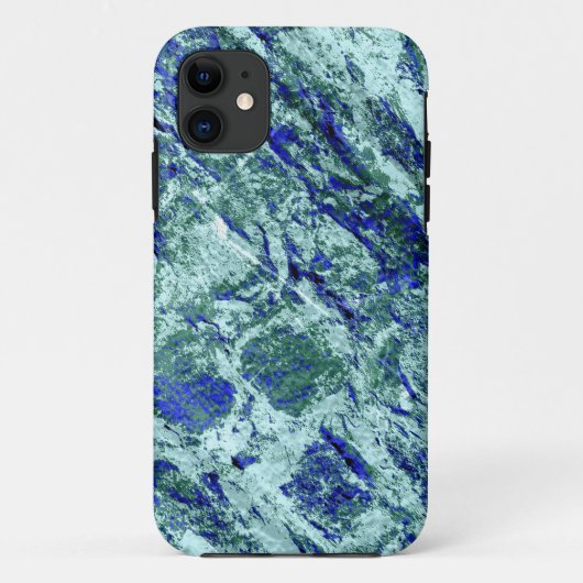 青レンガ壁のグランジ質感 Case-Mate iPhoneケース (裏面)
