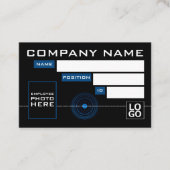 青レンズ、フォトIDカード 名刺 (正面)