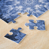 青レースのよう... ジグソーパズル (側面)