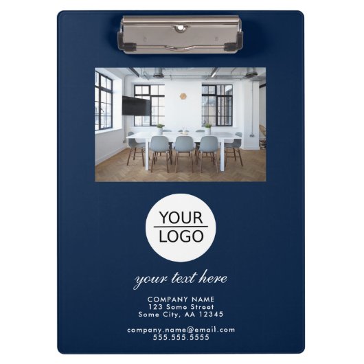 青ロゴの追加カスタム文字プロモーション写真 クリップボード (正面)