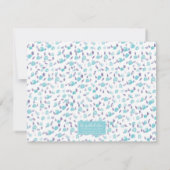 青ロシアの猫パーソナライズされた文房具 ノートカード (裏面)