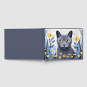 青ロシアの猫黄色の花 ゲストブック (全面)