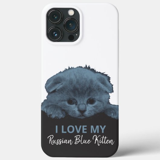 青ロシアの猫 Case-Mate iPhoneケース (裏面)