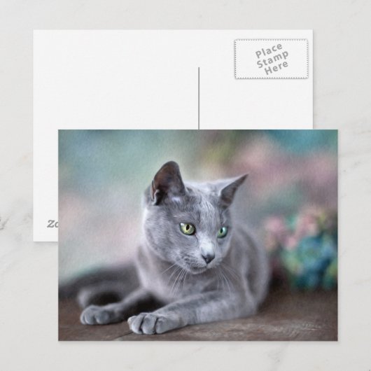 青ロシアの色 ポストカード (正面/裏面)