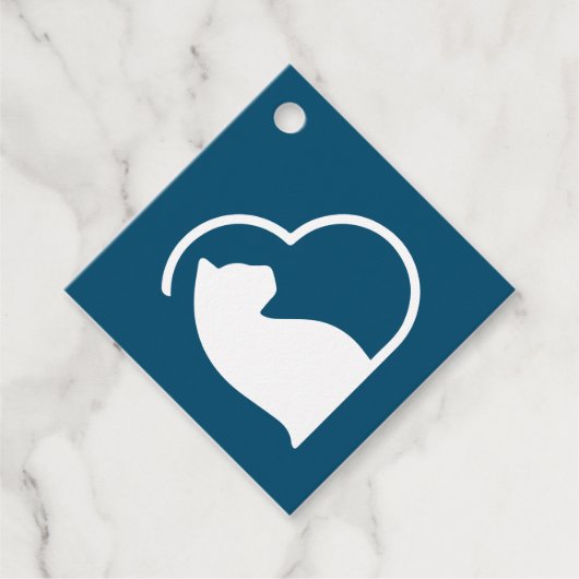 青ロヴェカツギフトラベル フェイバータグ (正面)