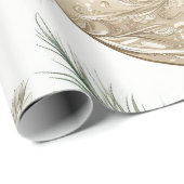 青ヴィンテージインスパイアフローラ ラッピングペーパー (ロールコーナー)