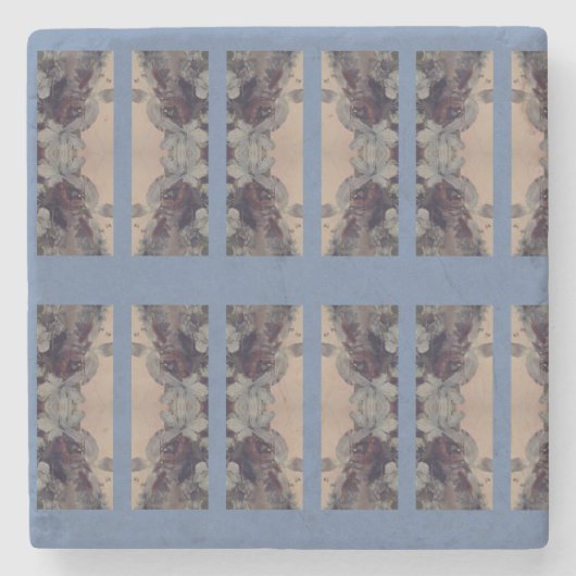 青ヴィンテージ ストーンコースター (正面)