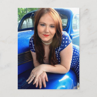 青ヴィンテージ ポストカード