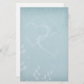 青ヴィンテージ 便箋 (正面/裏面)