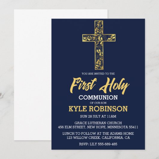 青一世招待状 招待状 (正面/裏面)