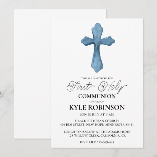 青一世招待状 招待状 (正面/裏面)