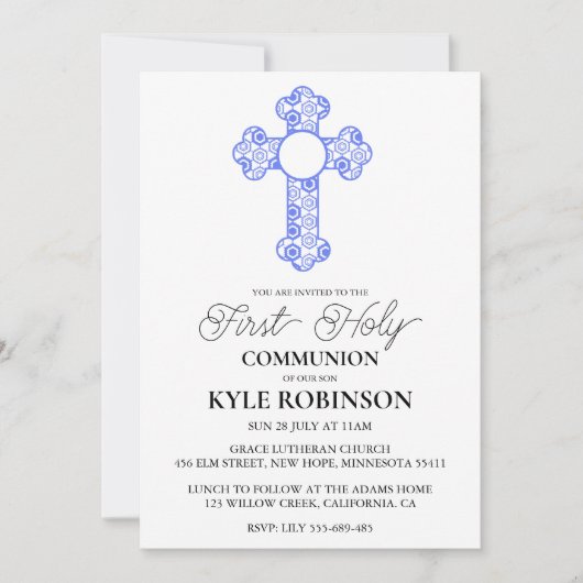 青一世招待状 招待状 (正面)