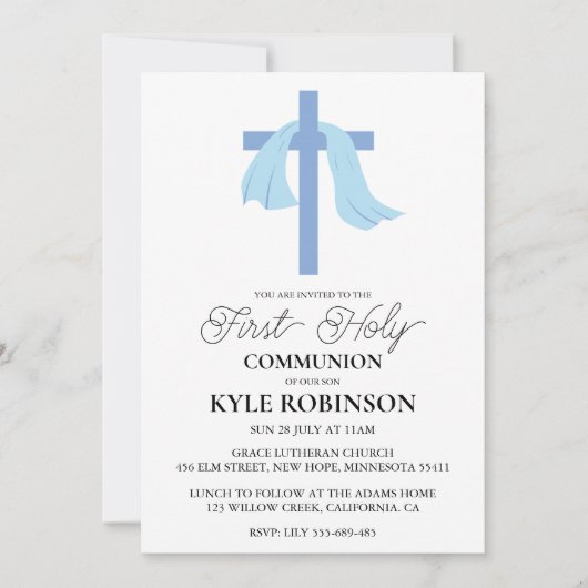 青一世招待状 招待状 (正面)