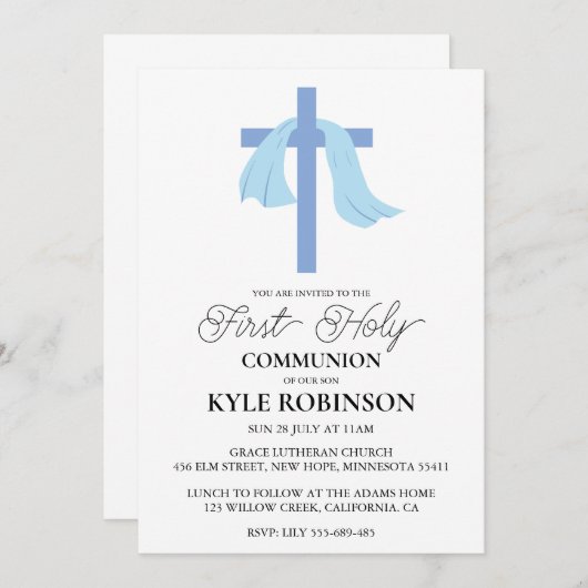 青一世招待状 招待状 (正面/裏面)