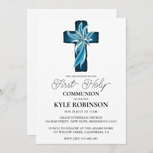 青一世招待状 招待状 (正面/裏面)