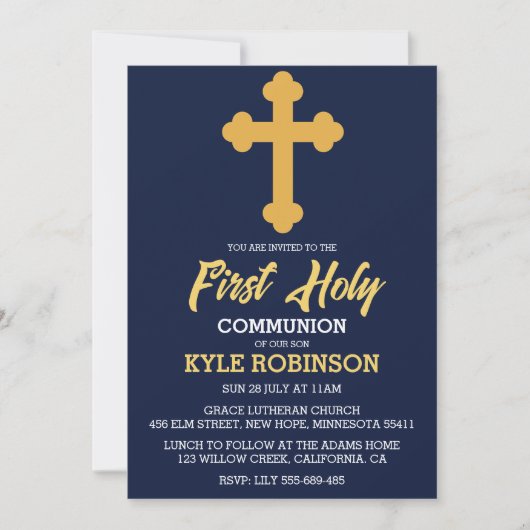 青一世招待状 招待状 (正面)