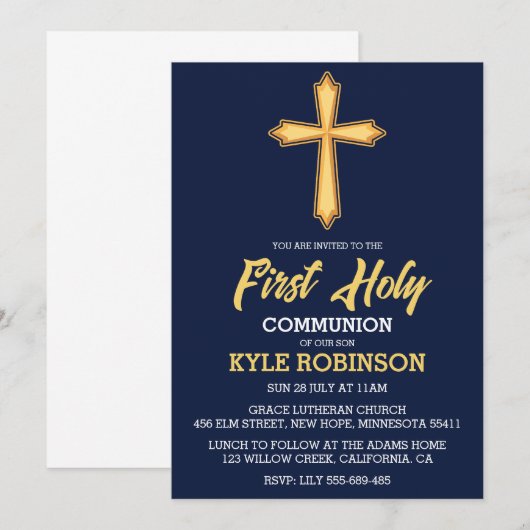 青一世招待状 招待状 (正面/裏面)