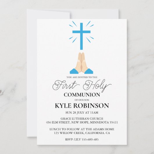 青一世招待状 招待状 (正面)