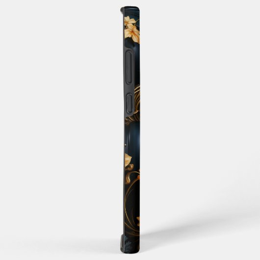 青不気味と金ゴールドのハロウィンカボチャ SAMSUNG GALAXYケース (右側面)