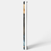 青不気味と金ゴールドのハロウィンカボチャ SAMSUNG GALAXYケース (左側面)