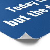 青与えくやる気を起こさせるない ポスター (角)