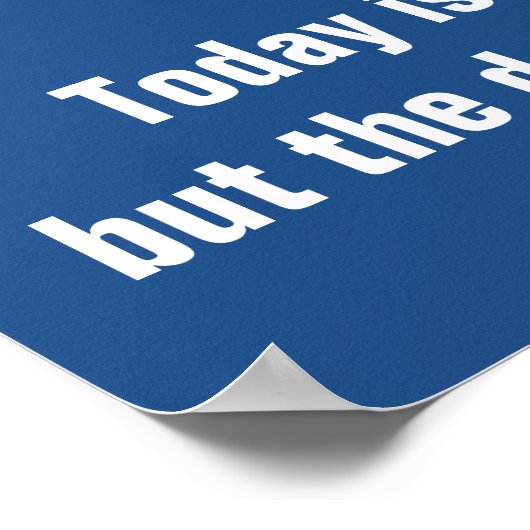 青与えくやる気を起こさせるない ポスター (角)