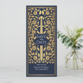 青中世ソードセーブ・ザ・デイト招待状 招待状 (スタンド正面)