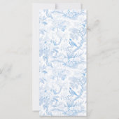 青中国の磁フローラ結婚の名刺 (裏面)