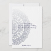 青中国の色白磁二重ハピネス 招待状 (裏面)