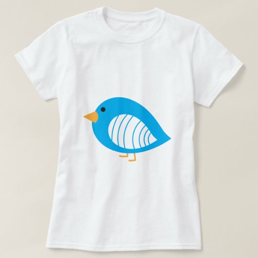 青予測できなカラフル鳥Tシャツ Tシャツ (デザイン正面)