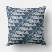 青予測できな三角形ギザギザ模様 – 装飾用クッション クッション (裏面)