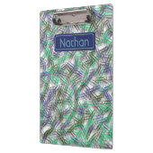 青予測できな緑のクリップパーソナライズされた クリップボード (左)