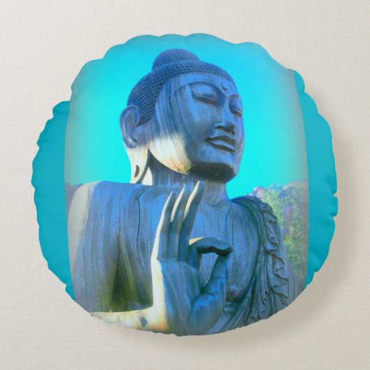 青仏 ラウンドクッション (正面)