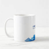 青企業のミニマルカスタムロゴ コーヒーマグカップ (左)