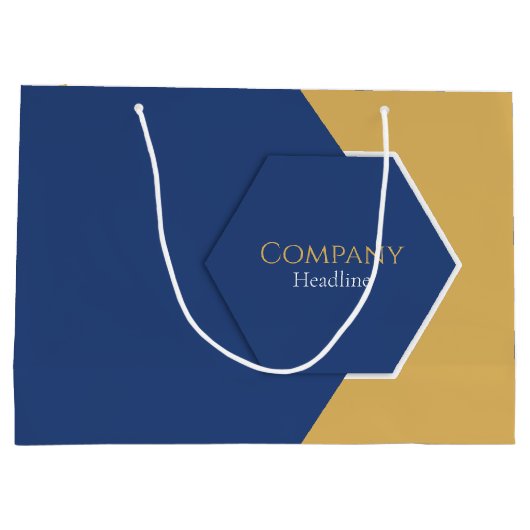 青企業の抱き枕 ラージペーパーバッグ (裏面)