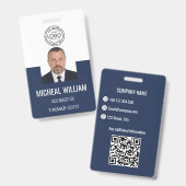 青企業のIDバッジ バッジ (正面＆裏面)