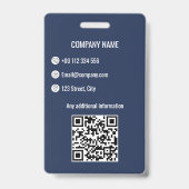 青企業のIDバッジ バッジ (裏面)