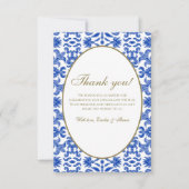 青伝統的イタリアンサンキューカード サンキューカード (正面)