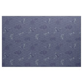 青伝統的波日本の青海波パターン ファブリック (ファットクウォーター)