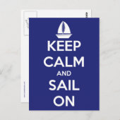 青保いポストカードに帆 ポストカード (正面/裏面)