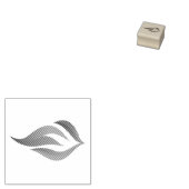 青保い炎が燃えた ラバースタンプ (押印)