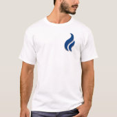 青保い炎が燃えた Tシャツ (正面)